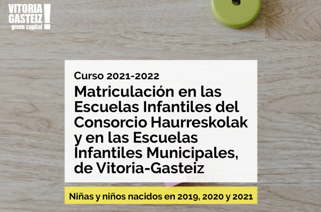 matriculación escuelas infantiles