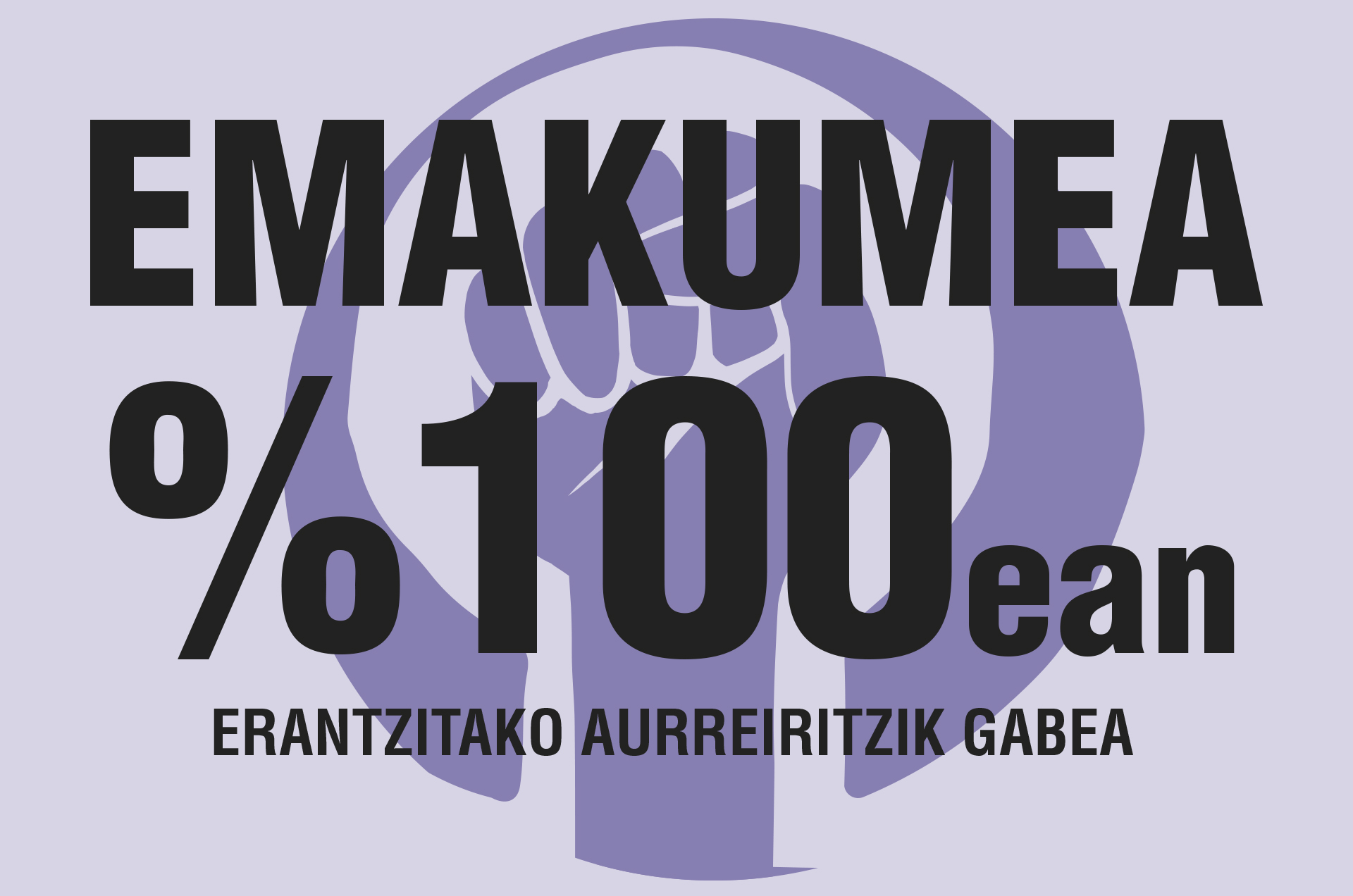 emakumea 100%ean
